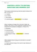 CHAPTER 4 &lpar;IFSTA 7TH EDITION&rpar;  QUESTIONS AND ANSWERS 2025 