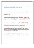   BRAIN STORY CERTIFICATION TEST QUESTIONS AND ANSWERS &lpar;VERIFIED AND  WELL DETAILED ANSWERS&rpar; LATEST UPDATE 2025&sol;2026 