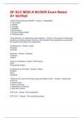 SF SLC MOD A NCOER Exam Rated A&plus; Verified