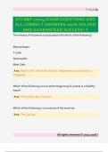 ATI A&P &lpar;2025&rpar; EXAM QUESTIONS AND  ALL CORRECT ANSWERS 100&percnt; SOLVED  AND GUARANTEED SUCCESS&excl; &excl;&excl; 