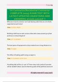 VA Contractor&sol;Residential Contractor  COMPLETE &lpar;2025&rpar; EXAM TEST WITH  LATEST UPDATED &lpar;QUESTIONS AND  ANSWERS&rpar; already passed&excl; &excl;&excl;