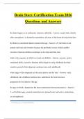 Brain Story Certification Exam 2026 Questions and Answers