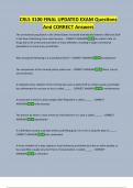 CRLS 3100 FINAL UPDATED EXAM Questions  And CORRECT Answers