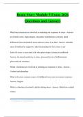 Brain Story Module 5 Exam 2026 Questions and Answers