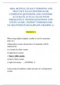 ABSA 4B FINAL EXAM 2 VERSIONS AND  PRACTICE EXAM 2025&sol;2026 BANK  COMPLETE QUESTIONS AND ANSWERS  ACCURATE ACTUAL EXAM WITH  FREQUENTLY TESTED QUESTIONS AND  STUDY GUIDE &sol; EXPERT VERIFIED FOR  GUARANTEED PASS&sol;ALREADY GRADED A&plus;