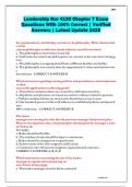 Leadership Nur 4120 Chapter 7 Exam Questions With 100&percnt; Correct &vert; Verified Answers &vert; Latest Update 2025