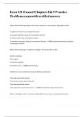 Econ 231 Exam 2 Chapters 8 & 9 Practice Problems exam with verified answer&period;