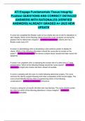 ATI Engage Fundamentals Tissue Integrity- Posttest QUESTIONS AND CORRECT DETAILED ANSWERS WITH RATIONALES &lpar;VERIFIED ANSWERS&rpar; ALREADY GRADED A&plus; 2025 NEW UPDATE