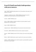 Econ 231 Final Exam Study Guide questions with correct answers&period;