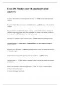 Econ 231 Final exam with precise detailed answers&period;