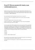 Econ 231 Microeconomics Dr&period; Sauley exam with detailed answers&period;