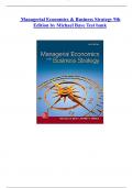 Managerial Economics & Business Strategy Michael Baye 9th Edition- Test Bank