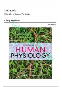 Test Bank for Principles of Human Physiology, 6th Edition (Stanfield, 2016), Chapter 1-24 | All Chapters | ISBN: 9780134169804