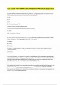 CSO EXAM PREP EXAM QUESTIONS AND ANSWERS 2025&sol;2026