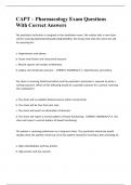 CAPT &ndash; Pharmacology Exam Questions With Correct Answers