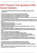 CAPT Practice Test Questions With Correct Answers