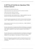 CAPT Psych Tech Review Questions With Correct Answers 