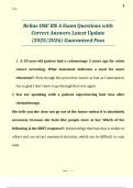 Relias ONC RN A Exam Questions with Correct Answers Latest Update &lpar;2025&sol;2026&rpar; Guaranteed Pass