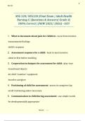 NSG 320&sol; NSG320 &vert;Final Exam &vert; Adult Health Nursing I &vert; Questions & Answers&vert; Grade A&vert; 100&percnt; Correct &vert; &lpar;NEW 2025&sol; 2026&rpar; - GCU