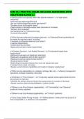 SCM 455 PRACTICE EXAM 2025&sol;2026 QUESTIONS WITH SOLUTIONS RATED A&plus;