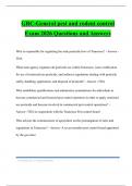 GRC-General pest and rodent control Exam 2026 Questions and Answers