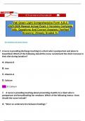 RN VATI Comprehensive Predictor Form A&comma; B&comma; & C&comma; Exam & Vati Green Light Comprehensive Form A&comma;B&comma;C 2024&sol;2025 Newest Actual Exam 3 Versions &comma; &lpar;2024 &sol; 2025&rpar; Questions And Correct Verified Answers&comma; 100&percnt; Guaranteed Pass &vert;&vert;Complete A&plus; Guide