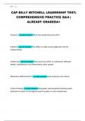 CAP BILLY MITCHELL LEADERSHIP TEST&semi; COMPREHENSIVE PRACTICE Q&A &vert; ALREADY GRADEDA&plus;