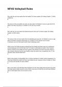 NFHS Volleyball Rules NEWEST 2025&sol;2026 ACTUAL EXAM COMPLETE QUESTIONS AND CORRECT DETAILED ANSWERS &lpar;VERIFIED ANSWERS&rpar; &vert;ALREADY GRADED A&plus;&vert;&vert;BRAND NEW&excl;&excl;