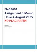 ENG2601 Assignment 3 | Due 4 August 2025