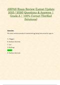 American Registry of Professional Animal Scientists &lpar;ARPAS&rpar; Exams &lpar;Latest 2025 &sol; 2026 Updates STUDY BUNDLE WITH SOLUTIONS&rpar; Questions & Answers &vert; Grade A &vert; 100&percnt; Correct &lpar;Verified Solutions&rpar;