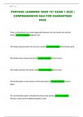 PORTAGE LEARNING- BIOD 151 EXAM 1 2025 &vert; COMPREHENSIVE Q&A FOR GUARANTEED PASS