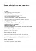 Basic volleyball rules and procedures NEWEST 2025&sol;2026 ACTUAL EXAM COMPLETE QUESTIONS AND CORRECT DETAILED ANSWERS &lpar;VERIFIED ANSWERS&rpar; &vert;ALREADY GRADED A&plus;&vert;&vert;BRAND NEW&excl;&excl;