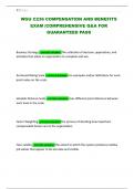 WGU C236 COMPENSATION AND BENEFITS EXAM &vert;COMPREHENSIVE Q&A FOR GUARANTEED PASS