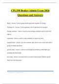 CPL250 Beaker Admin Exam 2026 Questions and Answers