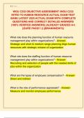 WGU C232 OBJECTIVE ASSESSMENT &sol;WGU C232  INTRO TO HUMAN RESOURCE ACTUAL EXAM TEST  BANK LATEST 2025 ACTUAL EXAM WITH COMPLETE  QUESTIONS AND CORRECT DETAILED ANSWERS  &lpar;100&percnt; VERIFIED ANSWERS&rpar; &vert;ALREADY GRADED A&plus;&vert;  &vert;&vert;SURE PASS&excl;&excl;&excl; &vert;&vert; &vert;&vert;BRANDNEW&excl;&excl;&excl;&vert;&vert;