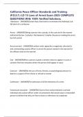California Peace Officer Standards and Training &lpar;P&period;O&period;S&period;T&period;&rpar; LD 15 Laws of Arrest Exam 2025 COMPLETE QUESTIONS With 100&percnt; Verified Solutions&comma;