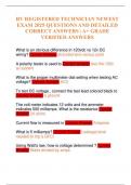RV REGISTERED TECHNICIAN NEWEST EXAM 2025 QUESTIONS AND DETAILED CORRECT ANSWERS &vert; A&plus; GRADE VERIFIED ANSWERS