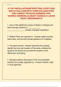 U1 UST INSTALLATION&sol;RETROFITTING LATEST 2025&sol;  2026 ACTUAL EXAM WITH COMPLETE QUESTIONS  AND CORRECT DETAILED ANSWERS &lpar;100&percnt;  VERIFIED ANSWERS&rpar; &vert;ALREADY GRADED A&plus;&vert; &vert;&vert;SURE  PASS&excl;&excl;&excl; &vert;&vert;BRANDNEW&excl;&excl;&excl;&vert;&vert;