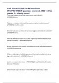 Utah Master Esthetician Written Exam COMPREHENSIVE questions answered&comma; 2025 verified graded A&plus; already passed