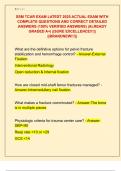 SSM TCAR EXAM LATEST 2025 ACTUAL EXAM WITH  COMPLETE QUESTIONS AND CORRECT DETAILED  ANSWERS &lpar;100&percnt; VERIFIED ANSWERS&rpar; &vert;ALREADY  GRADED A&plus;&vert; &vert;&vert;SURE EXCELLENCE&excl;&excl;&excl;&vert;&vert;  &vert;&vert;BRANDNEW&excl;&excl;&excl;&vert;&vert;