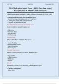 NLN Medication Actual Exam &ndash; 100&percnt; Pass Guarantee &vert; Real Questions & Answers with Rationales
