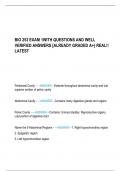 BIO 253 EXAM 1WITH QUESTIONS AND WELL VERIFIED ANSWERS &lbrack;ALREADY GRADED A&plus;&rcub; REAL&excl;&excl; LATEST