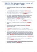 NSG 6440 Final Exam questions and answers&lowbar; all answered correctly 100 out of 100