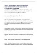 Notary Signing Agent Exam &lpar;2025 updated&rpar; QUESTIONS AND ANSWERS &lpar;DETAILED & ELABORATED&rpar; fully solved