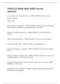 TSSA G2 Study Quiz With Correct Answers