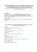 AED Certification Exam &vert; 2025&sol;2026 Actual Exam &ndash; 20 Verified Questions and Correct Answers &vert; Automated External Defibrillator &lpar;AED&rpar; Training