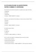 G2 EXAM &lpar;EXAM 20&rpar; QUESTIONS WITH CORRECT ANSWERS