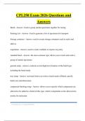 CPL250 Exam 2026 Questions and Answers