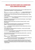 MBA 601 CIS STUDY GUIDE 12&13 CNOW EXAM WITH COMPLETE SOLUTIONS 