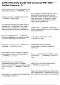 AAPC CRC Study Guide Test Questions With 100&percnt; Verified Answers &vert; A&plus;